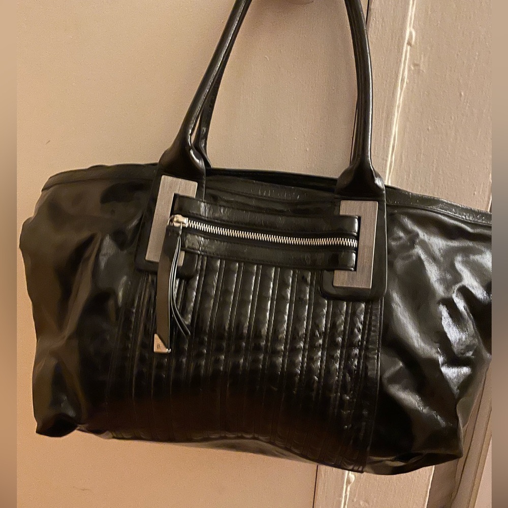 Francesco Biasia Patent Leather Tote Bag